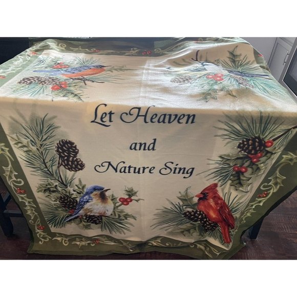 Beautiful New Throw 50 by 65 inches "Let Heaven and Nature Sing #628 - Picture 2 of 6